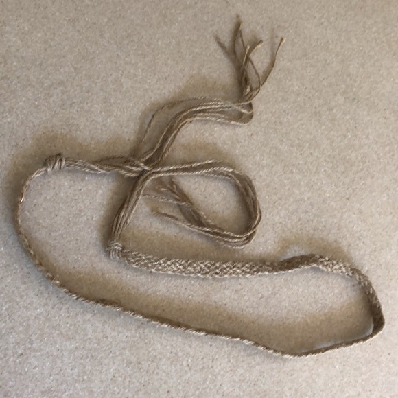 Vintage Y2K Braided Jute Boho Belt-Hippie chic - Picture 4 of 16